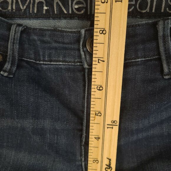 Calvin Klein Curvy Boot Women's Dark Blue Denim Jeans Size 27/4P (29x26) - Picture 10 of 12